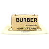 BURBERRY ラフィア ブラック レザー ホスパリー プリント ローラ チェーン ショルダーバッグ 80302291 128279868 [P]