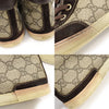 GUCCI 296568 GG Supreme Canvas Braune Wildleder-Trimming Hohe Sneaker Damen 35 128280263 [P]
