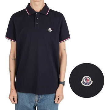 MONCLER ロゴパッチ半袖ポロシャツ 128280251 [P]
