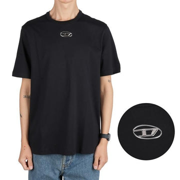 DIESEL メタリックオーバルD半袖Tシャツ 128280458