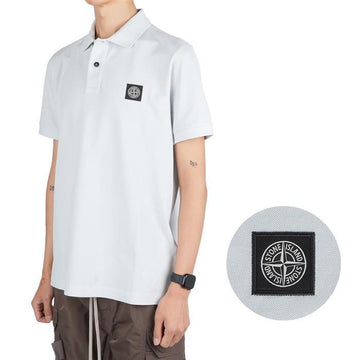 Stone Island Logo Patch Cotton Polo T-Shirt 22002SC S0017 V0041 128280214