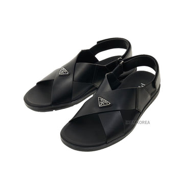 PRADA 3LEM F0002 SS25 メンズクリンクルサンダル 2X3121 128304984