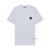 STONE ISLAND 男性用ロゴパッチTシャツ S0013 V0001 SS25 128305596 [P]