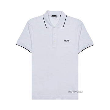 Zegna Embroidered Logo Polo Shirt for Men E7358A5 B746 N00 SS25 128305640