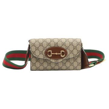 GUCCI GG Supreme Canvas Horsebit 1955 Mini Chain Schultertasche 2WAY / 724713 128373975
