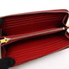 Saint Laurent 370776 Red Caviar Gold Monogram Zipper Long Wallet 128374822 [P]