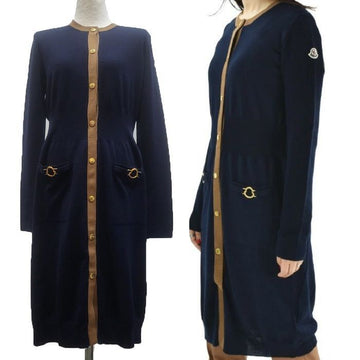 Moncler Knit Cardigan Dress Navy 093 9L00005 M1131 778 128598242