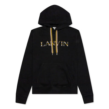 Lanvin Embroidered Logo Hooded Sweatshirt Black RM HO0010 J209 H22 128709111