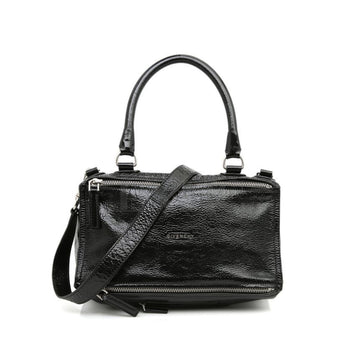 Givenchy Pandora Medium Patent Black Crossbody Bag 128810431
