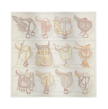 HERMES トゥー・アン・セル Tous en Selle 90 カレ シルク 女性 スカーフ H004204S 07 128810738