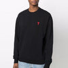 AMI Heart A Logo Embroidered Sweatshirt BFUSW001 730 45117759 [P]