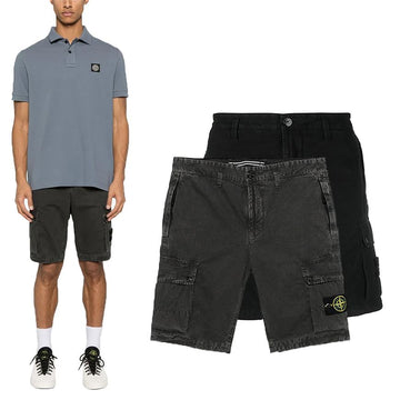 Stone Island 25SS Compass Patch Shorts 128823336