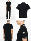 Moncler Striped Trim Polo Shirt 8A00007 125645678 [P]