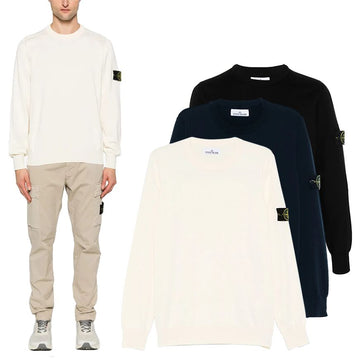Stone Island 25SS Compass Patch Wool Knit 128830762