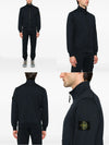 Stone Island Compass Badge Zip-Up Sweatshirt 125702575 [P]
