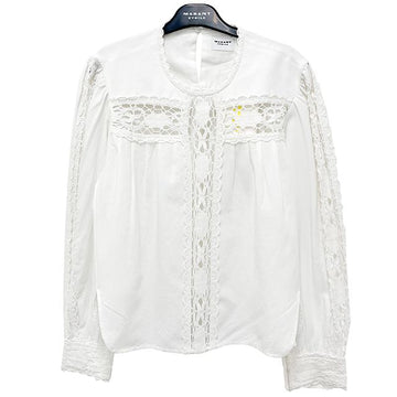 Isabel Marant Etoile Valmira Lace Linen Cotton Blouse 128846227