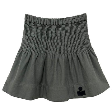 ISABEL MARANT エトワール PACIFICA スモッキングミニスカート スレート stamp: JU0146FC A1M07E 02SE 128846312