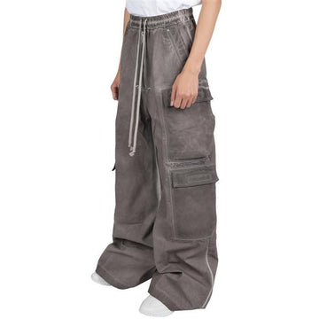 RICK OWENS DU01E3398 CVS 34 ダークシャドウ ジャンボ ベルズ ダブル カーゴ パンツ 128913902