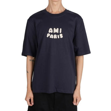 AMI パリ パッチ 刺繍 半袖Tシャツ 4011 128913809