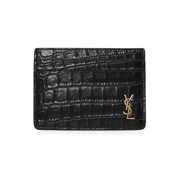 SAINT LAURENT 607603 DZE0W 1000 メンズ カードホルダー 33301593