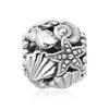 Pandora Openwork Starfish Seashell & Heart Silver Charm 34328562 [P]