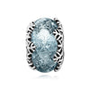 PANDORA Winterblau Schneeflocke Murano Silber Charm 792377C00 58651276 [P]