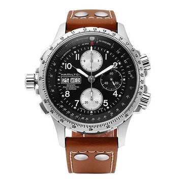 Hamilton Men's Leather Watch 80197345 [P]