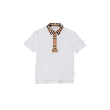 Burberry Refurbished Size 6M 68CM Kids Pique Polo Shirt Vintage Check Trim 130677754