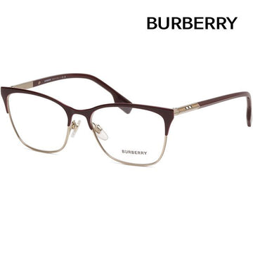 BURBERRY BE1362 1292 Brillengestell Goldrahmen Burgunder Rechteck Cat-Eye ALMA 128930686