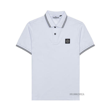 STONE ISLAND ロゴパッチポロTシャツ SS25 メンズ S0018 V1001 K1S1522002 128933032