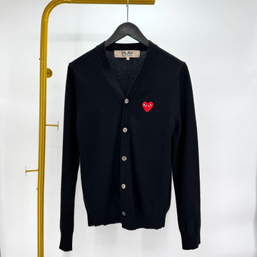 Comme Des Garcons Red Patch Cardigan Black (AZ-N008) 129022145