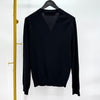 COMME DES GARCONS Cardigan mit rotem Aufnäher Schwarz (AZ-N008) 129022145 [P]