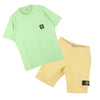 Stone Island Kids Banding Patch Shorts Yellow 761661840 V0030 32329181 [P]