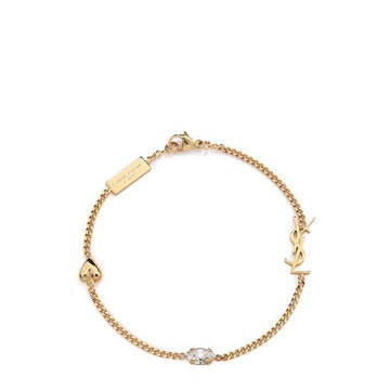 SAINT LAURENT Goldene Monogramm Cassandra Herzarmband 129110810