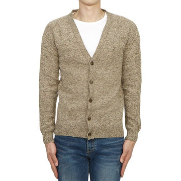 HARLEY OF SCOTLAND Harris of Scotland Herren Cardigan M3092 3V MUSHROOM 75794543