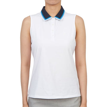 GFORE Sleeveless Polo Shirt G4LS23K860D SNO 55077817