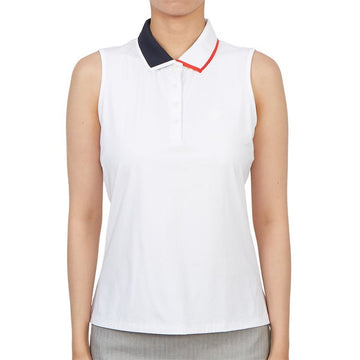 GFORE Women's Sleeveless Polo Shirt G4LS23K860C SNO 55077816