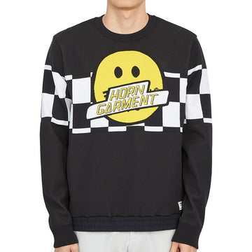 HORN GARMENT Men's Knit Golf Wear HCM 2C AB51 BLACK 42306548