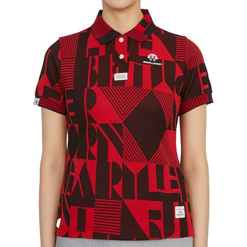 HORN GARMENT Damen Golf Kurzarm T-Shirt HCW 2C AP03 ROT 42196436