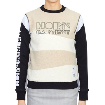 HORN GARMENT ゴルフウェア フリース レディース マンツーマン 長袖 Tシャツ HCW 2C AB06 OFFWHITE 42196422