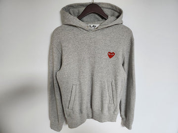 COMME DES GARCONS S グレー レッドワッペン メンズ フーディ AZ-T170 a903052 129136481