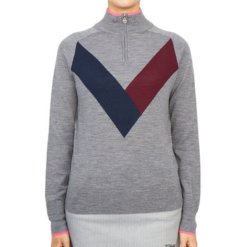 GFORE Golf Kleidung Damen Half-Zip Strick G4LF22S06A HGR 40922294