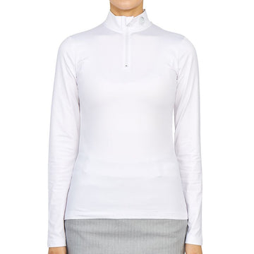 HYDROGEN Women's Golfwear Mock Neck Long Sleeve T-Shirt G01560 001 40922278