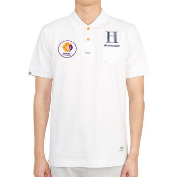 HORN GARMENT ゴルフウェア メンズ 半袖Tシャツ HCM 2A AP87 ホワイト 35466389