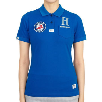 HORN GARMENT Golf Women's Short Sleeve T-Shirt HCW 2A AP85 BLUE 35667893