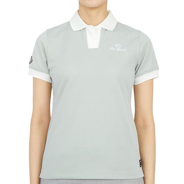 HORN GARMENT Women's Golf Short Sleeve T-Shirt HHW 2A AP54 GREY 32116121