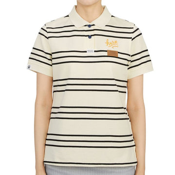 HORN GARMENT Golf Wear Women's Short Sleeve T-Shirt AP07 IVORY 31445871