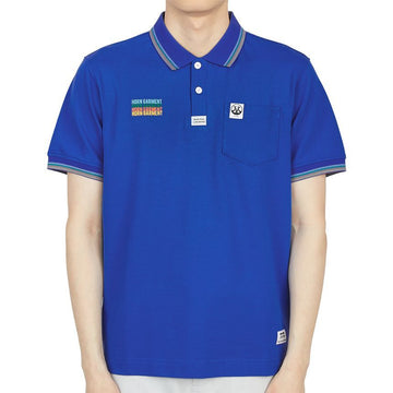 HORN GARMENT Men's Golf Short Sleeve T-shirt HCM 2A AP02 BLUE 31371988