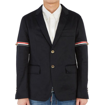 THOM BROWNE Klassische Streifen Armband Unkonstruiert MJU527A 03788 415 Herrenjacke 27197966