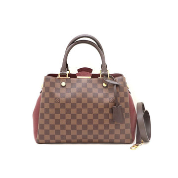 Louis Vuitton Damier Ebene Britannia Tote Bag Shoulder Bag N41675 kk40912906 129170175